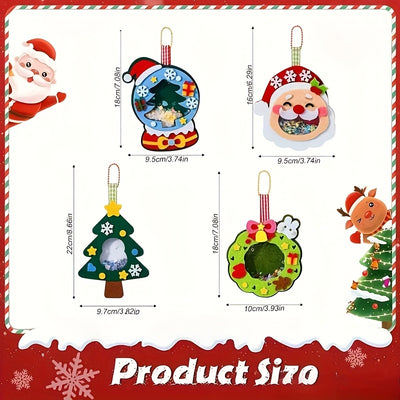 Kit de Adornos Navideños de Fieltro - 4 Diseños Artesanales para Decorar - Image 16