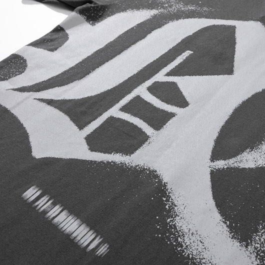 Camiseta Manga Corta Estampado Gótico Alfabeto Graffiti Dark Street - Image 13