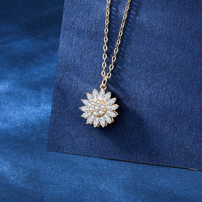Collar Clavícula Girasol Oro Platinum Damira - Image 5