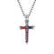 Pingente Cruz de Prego Personalizado Masculino Colar com Corrente Corda
