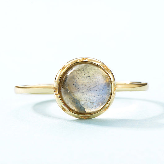 Piedra de Feldespato Africano Azul con Geometría Circular - Image 10