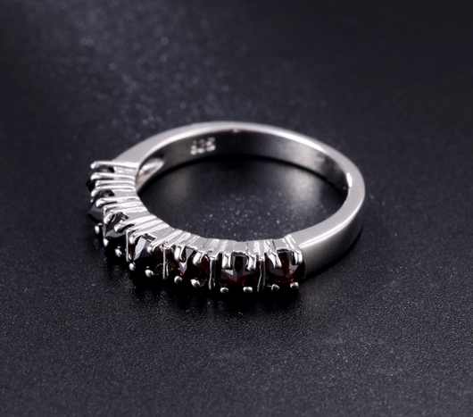 Anillo Retro Europeo con Turmalina Incrustada - Joya Gemológica para Mujer - Image 3