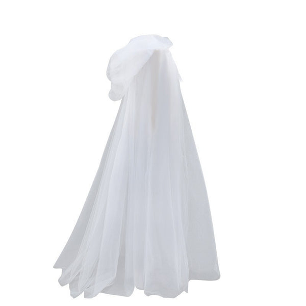 Capa con Capucha Fantasma Halloween - Disfraz Bruja Malla Transparente - Image 5