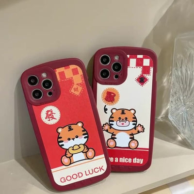 Funda para Celular Tigre Año Nuevo - Diseño Adorable