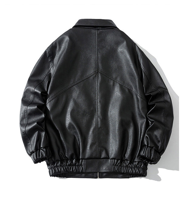 Chaqueta de Cuero para Hombre con Solapa Ancha - Estilo Moderno y Elegante - Image 12