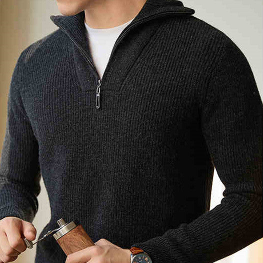 Suéter Texturizado Cálido para Hombre - Pullover de Descanso - Image 6
