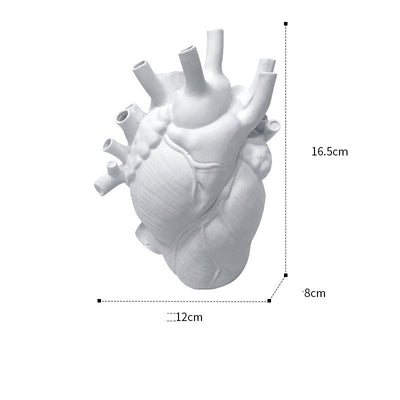 Florero Decorativo en Forma de Corazón, Estilo Nórdico, Escultura de Cerámica para el Hogar - Image 7