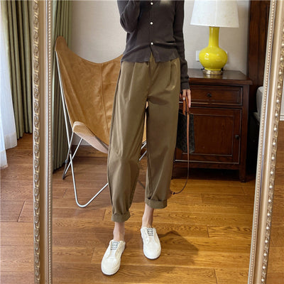 Pantalones Capri Elásticos de Algodón Suave para Primavera y Otoño - Image 10