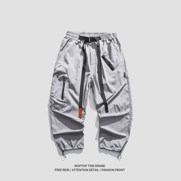 Pantalones Cargo Holgados para Hombre con Bolsillos Grandes y Costuras Reforzadas