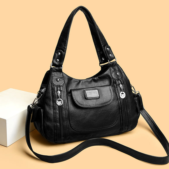 Bolso Tote de Moda para Mujer Estilo Retro Europeo Bolsa Mensajero Dumpling
