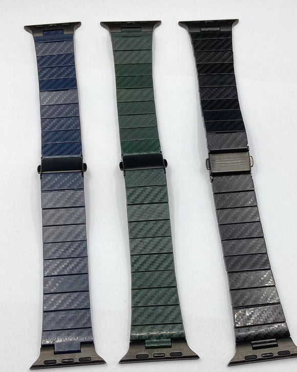 Correa Apple Watch de Fibra de Carbono para iWatch 8, 7, 6, 5, SE