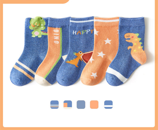 Calcetines de Algodón para Niños y Niñas - Colores Lisos Escolares - Image 22