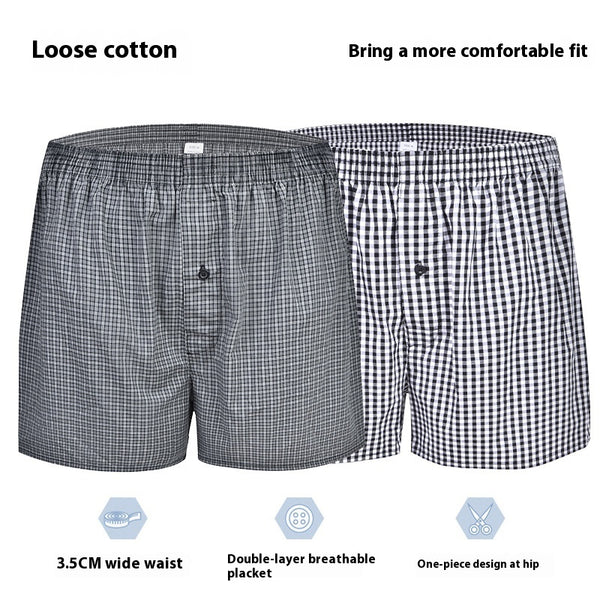 Pantalones Cortos Cuadrados Holgados para Casa - Comodidad Total