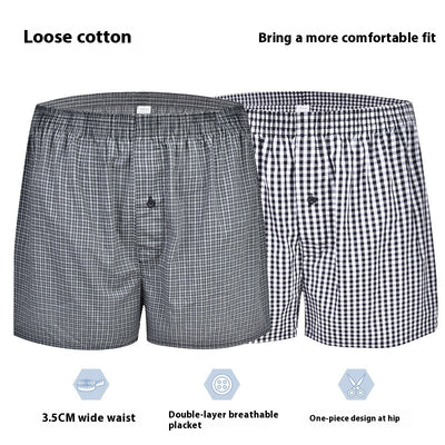 Pantalones Cortos Cuadrados Holgados para Casa - Comodidad Total