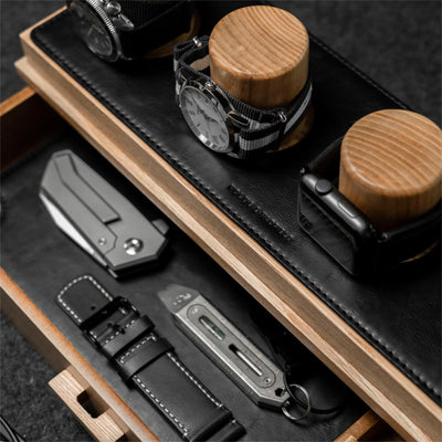 Estuche Organizador de Relojes en Madera de Roble - Image 3