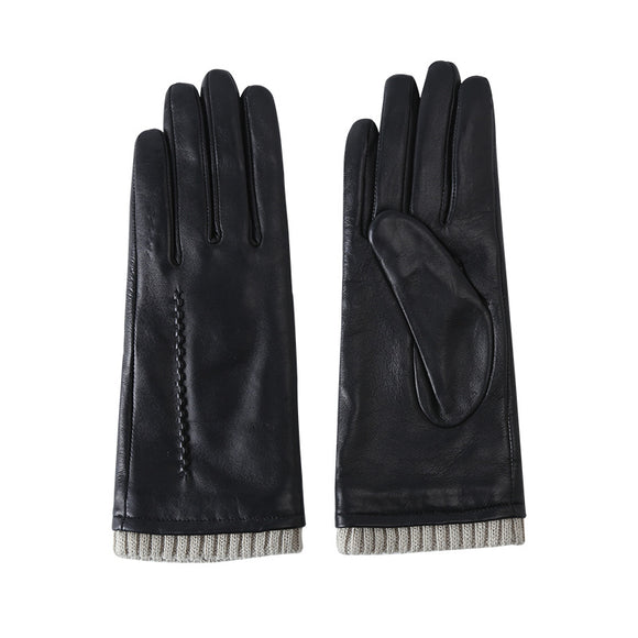 Guantes de Cuero Cálidos para Invierno Mujer