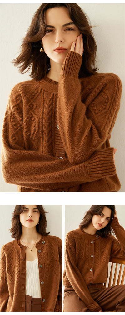 Cardigan de Cachemira Gruesa para Mujer - Image 12