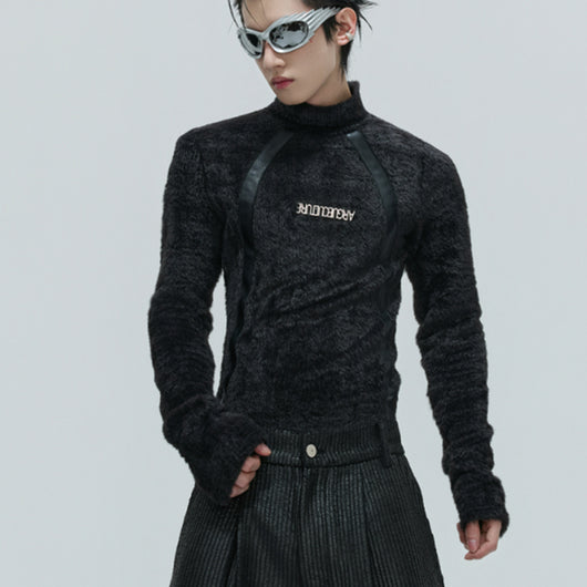 Abrigo Térmico Slim Fit Cuello Alto con Forro Peluche Cálido