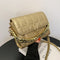 Bolso de Hombro Cadena Rombo Cuadrado Pequeño