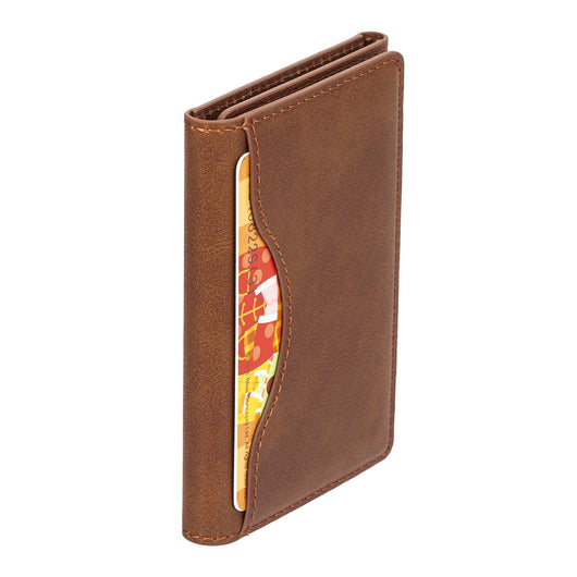 Billetera Magnética Tri-Fold de Cuero con Soporte para Tarjetas - Image 20