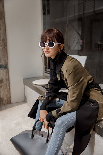 Gabardina Midi con Cordones para Mujer - Image 9