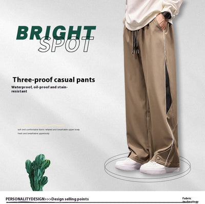 Pantalones Casuales Impermeables Talla Grande Hombre Corte Recto - Image 12