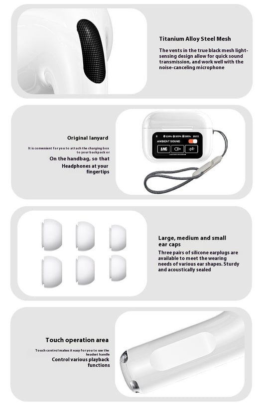Auriculares Bluetooth con Pantalla Inteligente a Color - Batería Ultra Larga - Image 14