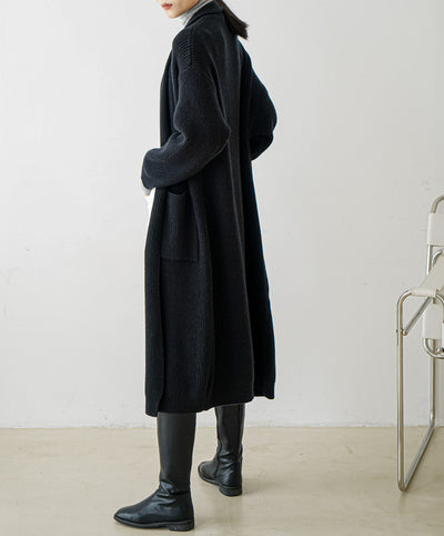 Cardigan Largo de Cachemira Suave para Mujer - Image 14