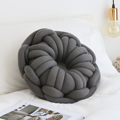 Almohada Anillo Donut para Selfies - Cojín Nudos Decorativo - Image 8