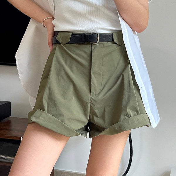 Pantalones Capri Holgados Estilo A-Line con Efecto Reductor