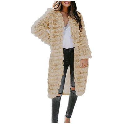 Suéter Abrigo de Lana Esponjoso para Otoño e Invierno - Image 3
