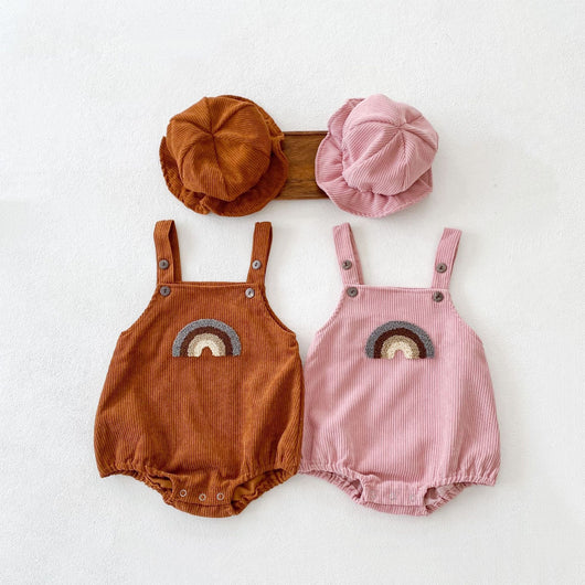 Mono Tipo Sling con Bolsa para Bebé Niño y Niña - Diseño Arcoíris en Pana - Image 8