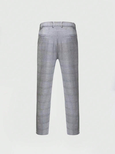 Traje Ejecutivo Slim Fit a Cuadros - Conjunto de Dos Piezas - Image 12