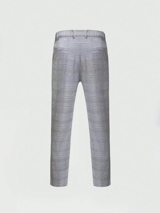 Traje Ejecutivo Slim Fit a Cuadros - Conjunto de Dos Piezas - Image 12