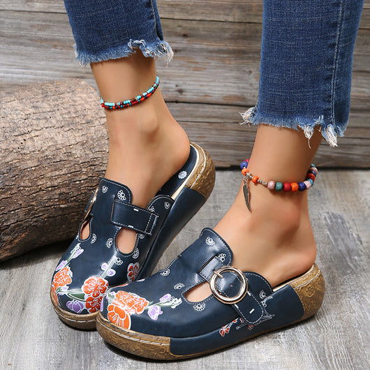 Sandalias y Pantuflas Étnicas Flor de Ciruelo Totem - Image 15