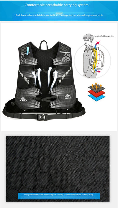 Mochila de Hidratación AZELA con Malla Transpirable para Trail Running y Senderismo - Image 19