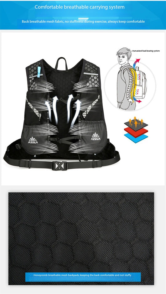 Mochila de Hidratación AZELA con Malla Transpirable para Trail Running y Senderismo - Image 19