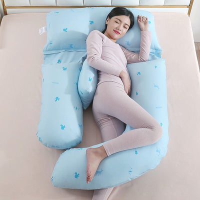Almohada Maternidad Protección Cintura Tipo U para Dormir de Lado - Image 12