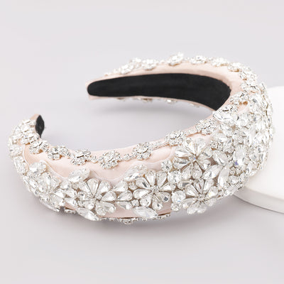 Diadema Elegante con Diamantes de Tela - Accesorio de Moda Personalizado - Image 8