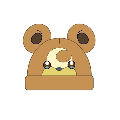 Gorro de Lana Tejido Cálido con Oso Bordado de Ojos Diferentes - Image 7