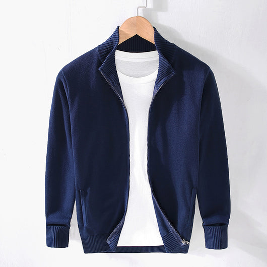 Chamarra Casual para Hombre con Cuello Alto y Cierre - Image 2
