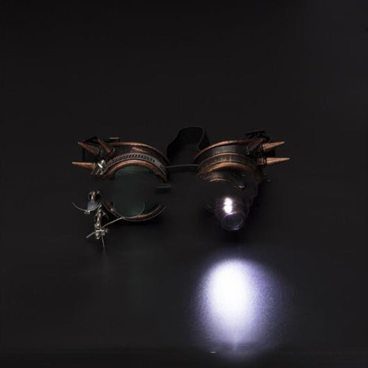 Gafas Steampunk Halloween con Luces LED