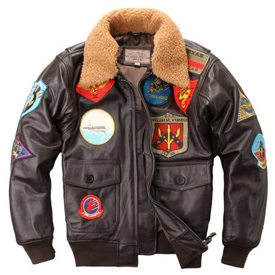 Chaqueta de Cuero para Motociclista con Bordados Artesanales - Image 4