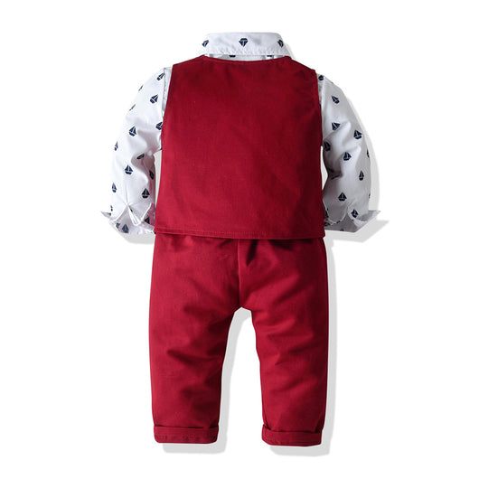 Conjunto Formal para Niños: Camisa, Chaleco y Pantalón - Image 10