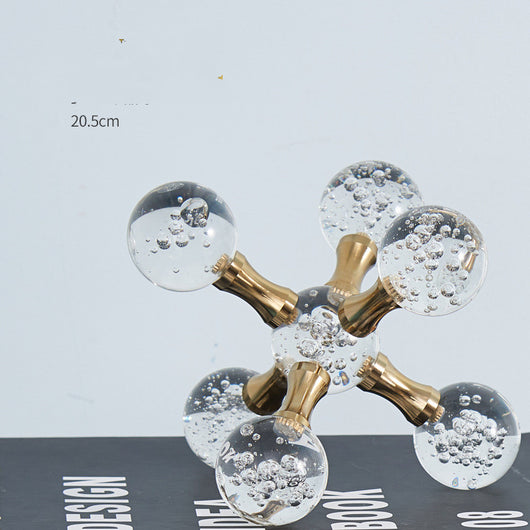 Decoración Molecular de Cristal Luxury para Sala de Estar y Mueble TV - Image 15