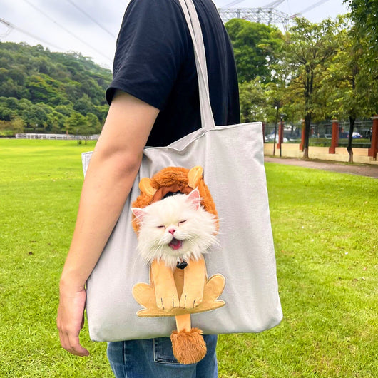 Bolsa Transportadora Canvas para Gatos con Compartimento para Pañales - Image 5