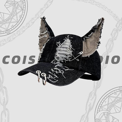 Gorra de Béisbol Denim Lavado con Diseño Vintage - Image 7