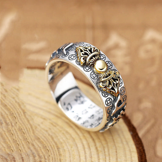 Anillo Pixiu Corazón Sutra Budista - Amuleto de Buena Suerte Unisex - Image 5