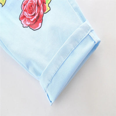 Conjunto Infantil Elegante: Blusa Roja Hombro Descubierto + Pantalón Rosa - Image 17