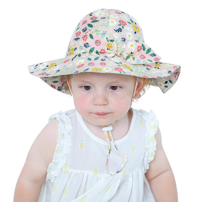 Gorro de Bebé Verano Algodón Floral Estilo Europeo - Image 51